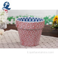 Vaso da fiori in ceramica colorato giardino esterno